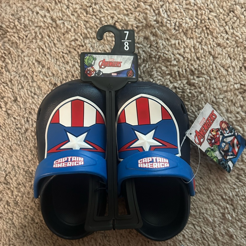 Marvel Navy and Red Boys Shoes